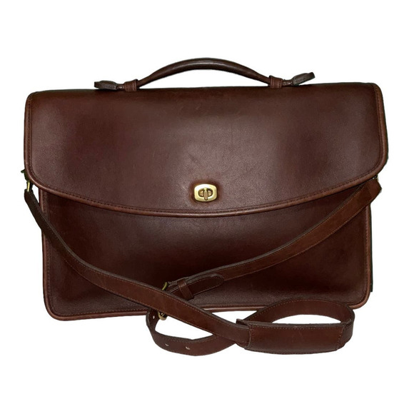 Vintage Coach Lexington Briefcase 5265 Glove-tanned Leather Messenger Laptop Bag - Picture 2 of 16